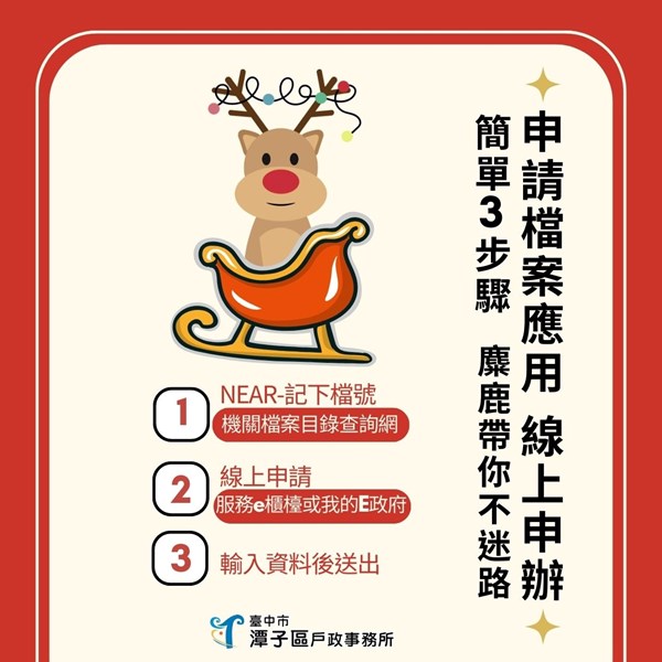 檔案應用零距離 線上申辦不迷路海報