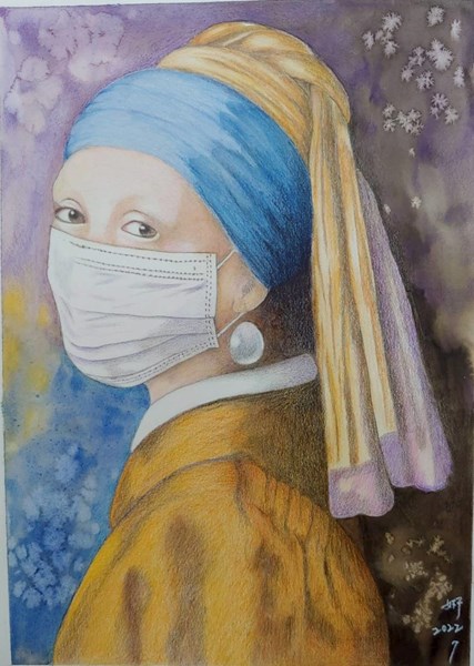 謝淑妍-戴珍珠耳環的少女