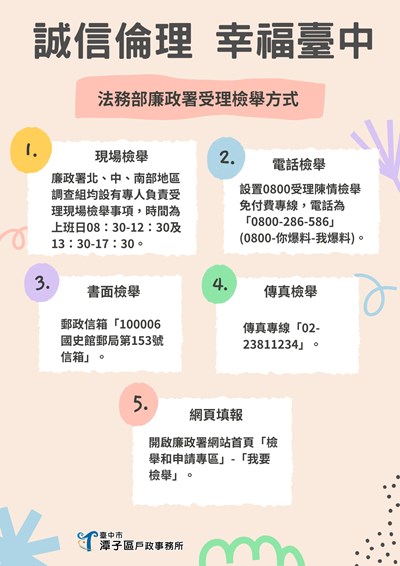 誠信倫理 幸福臺中