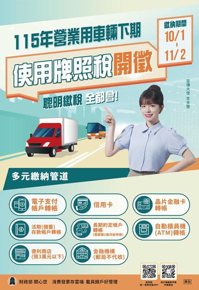 115年營業用車輛下期使用牌照稅